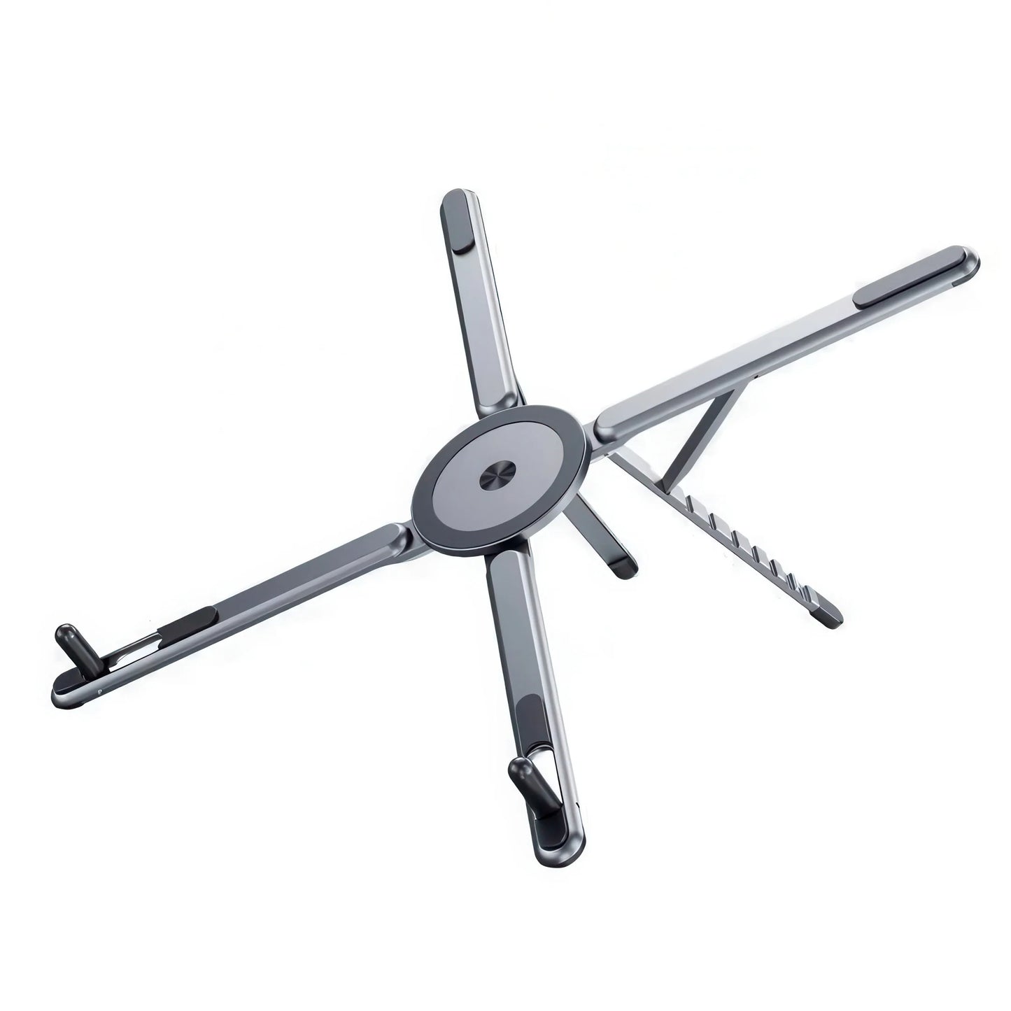 Foldable Multi-Device Stand | 8 Adjustable Levels MagSafe Phone Holder for Laptop/Tablet - Portable Work From Anywhere